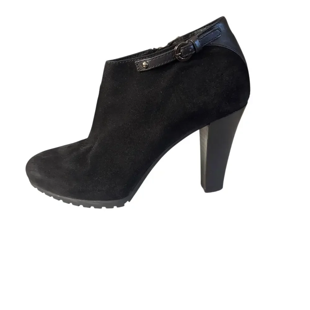 Aquatalia Suede & Leathe Ankle Booties Size 5.5